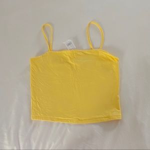 NWT YELLOW CROP TOP